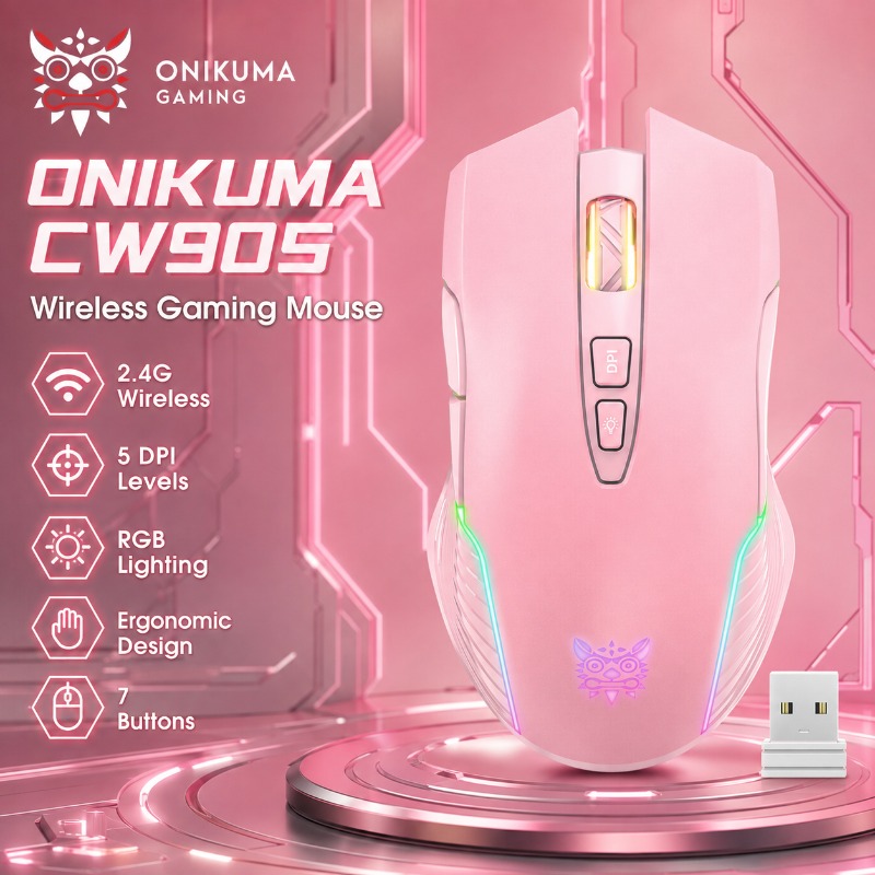 Pc Gaming Sultan - ONIKUMA CW905 Wireless/Wire Gaming Mouse 3600