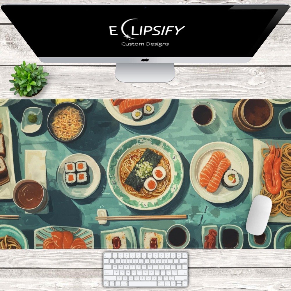 Japan Pc Gaming - Japanese Ramen Sushi Mouse Pad Japan