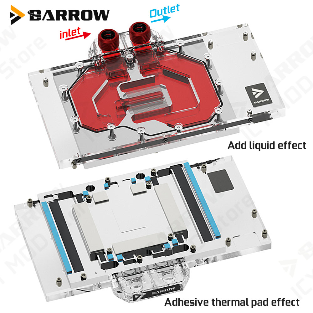 Barrow VGA Water Block for Gig - Pc Gaming Rtx 评论和价格