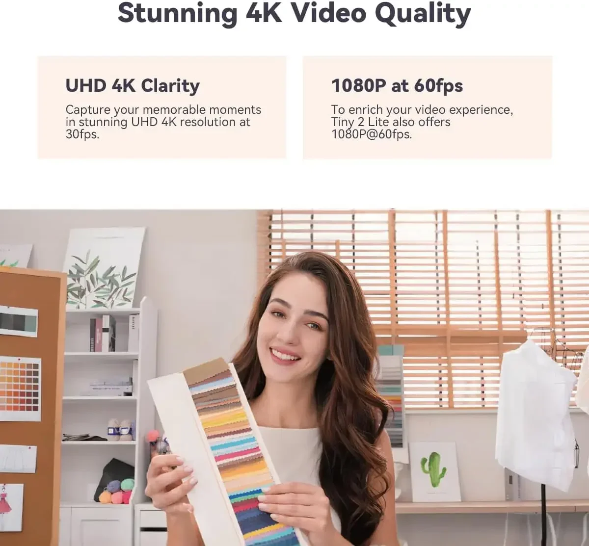 Tiny 2 Lite 4K PTZ Webcam AI T - Webcam 4K 评论和价格