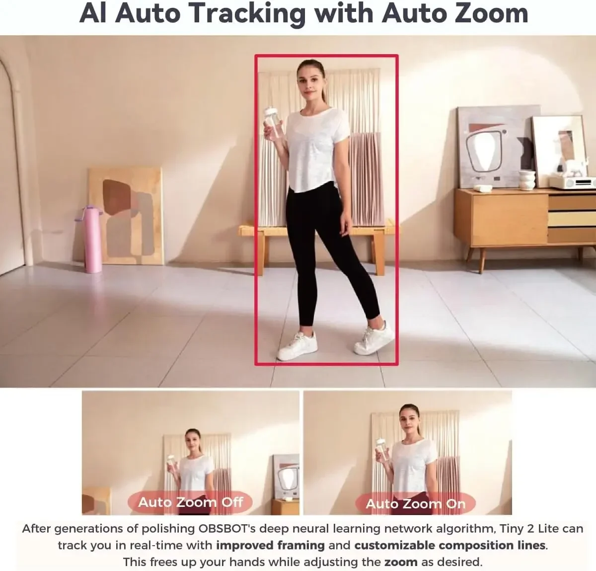Tiny 2 Lite 4K PTZ Webcam AI T - Webcam 4K 评论和价格