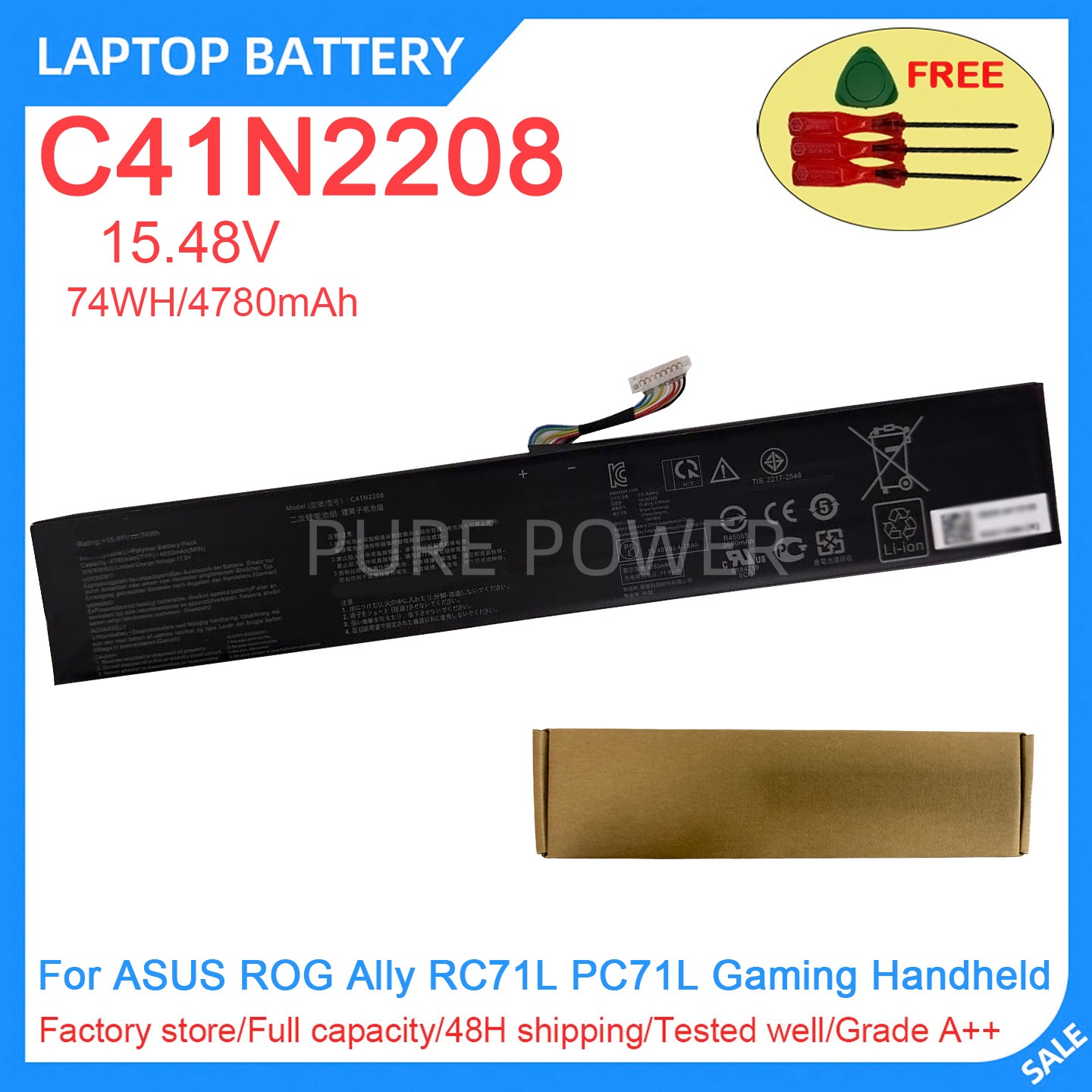 New Laptop Battery C41N2208 15 - Pc Gaming Asus 评论和价格