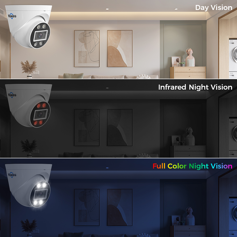 Hiseeu 5MP 8MP 4K POE IP Camer - Webcam 4K 评论和价格