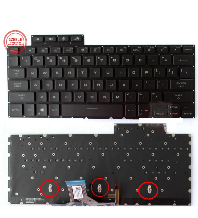 New US Backlit Keyboard for AS - Pc Gaming Asus 评论和价格