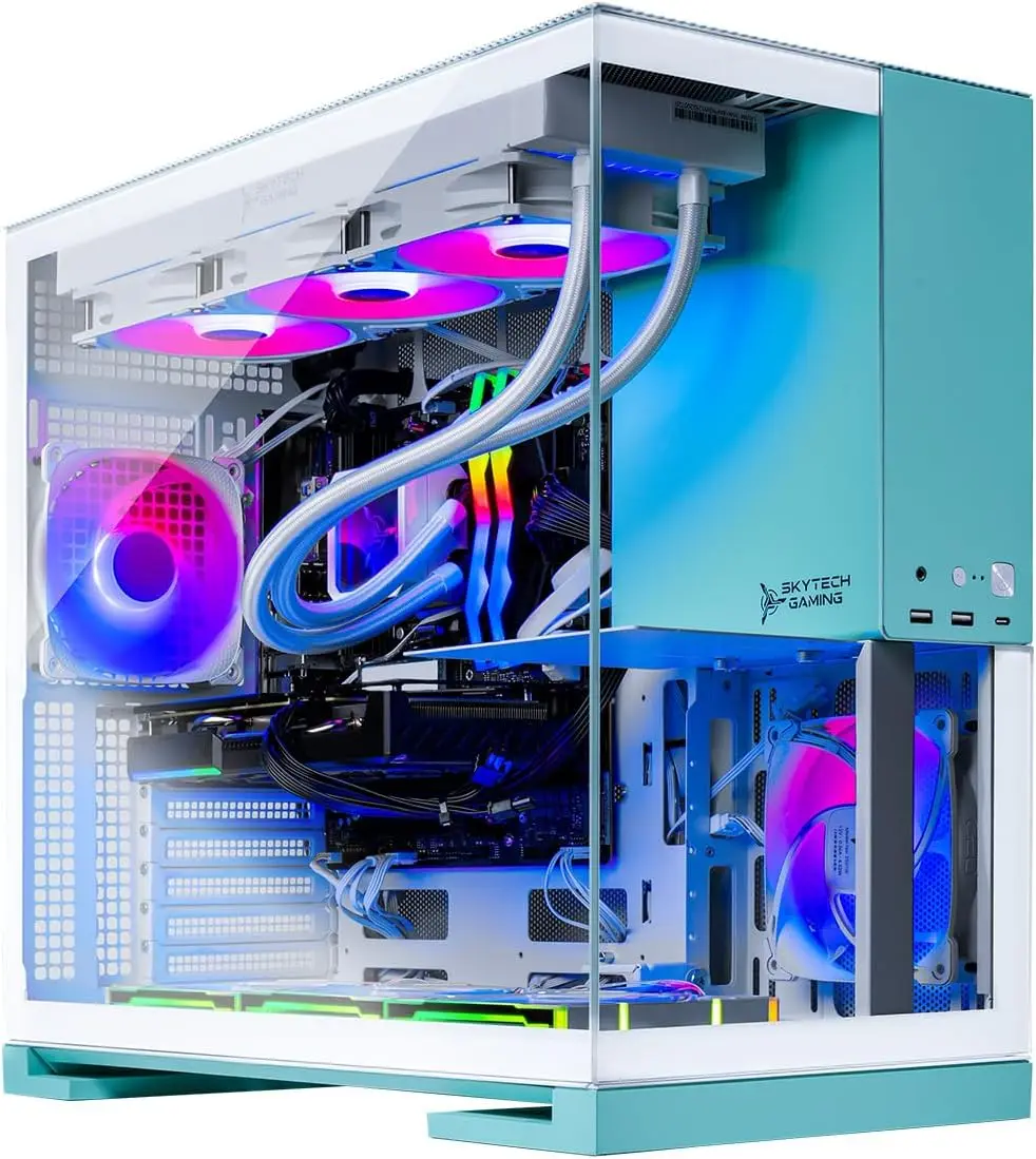 Skytech Gaming Aqua Desktop Pc - Pc Gaming Nvidia 5080 评论和价格