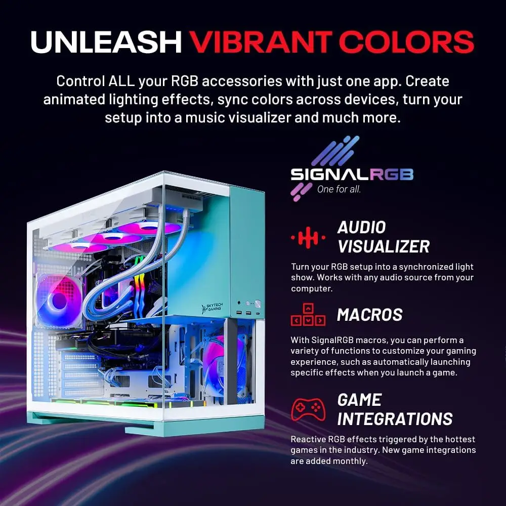Skytech Gaming Aqua Desktop Pc - Pc Gaming Nvidia 5080 评论和价格