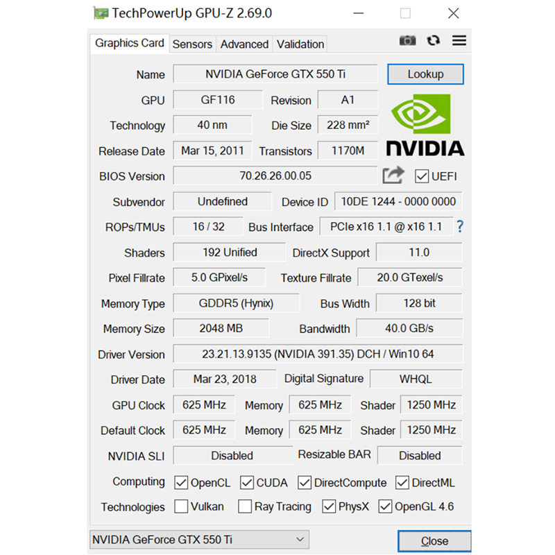 SOYO GTX 550TI GDDR5 Graphics  - Pc Gaming Video 评论和价格