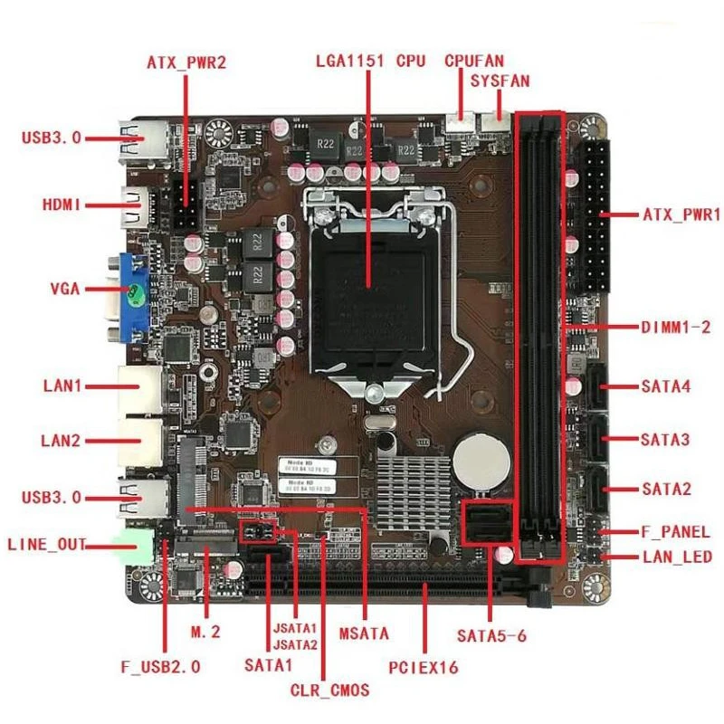B365 Mini-ITX Motherboard LGA  - Pc Gaming Intel Core I5 评论和价格