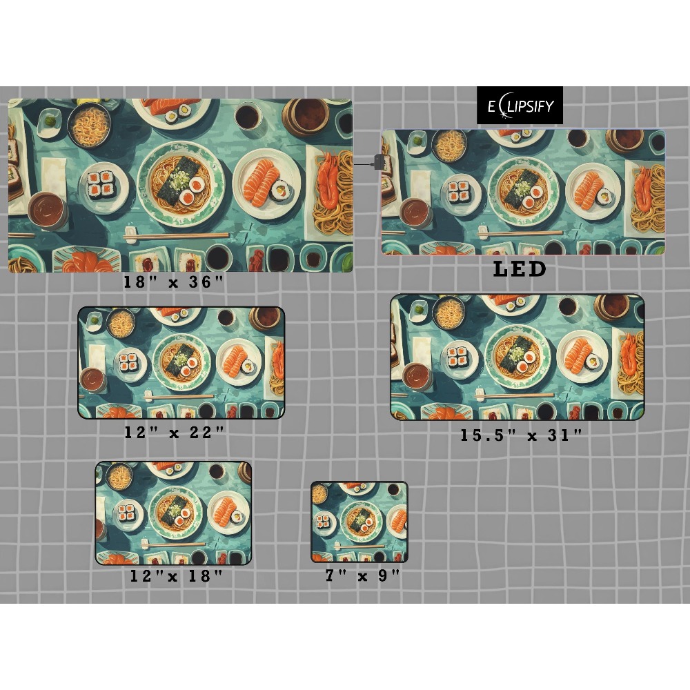 Japanese Ramen Sushi Mouse Pad - Japan Pc Gaming 评论和价格