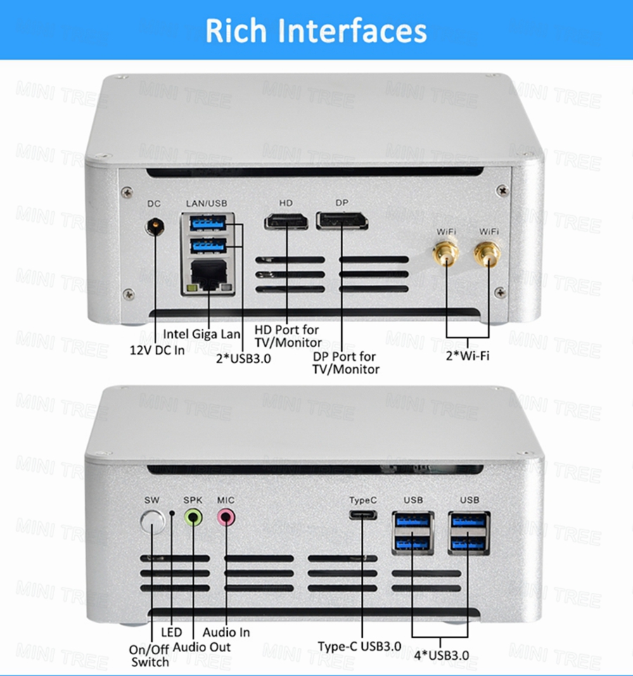 Win11 Mini PC Cube 13Th Gen Co - Pc Gaming Intel Core I5 评论和价格