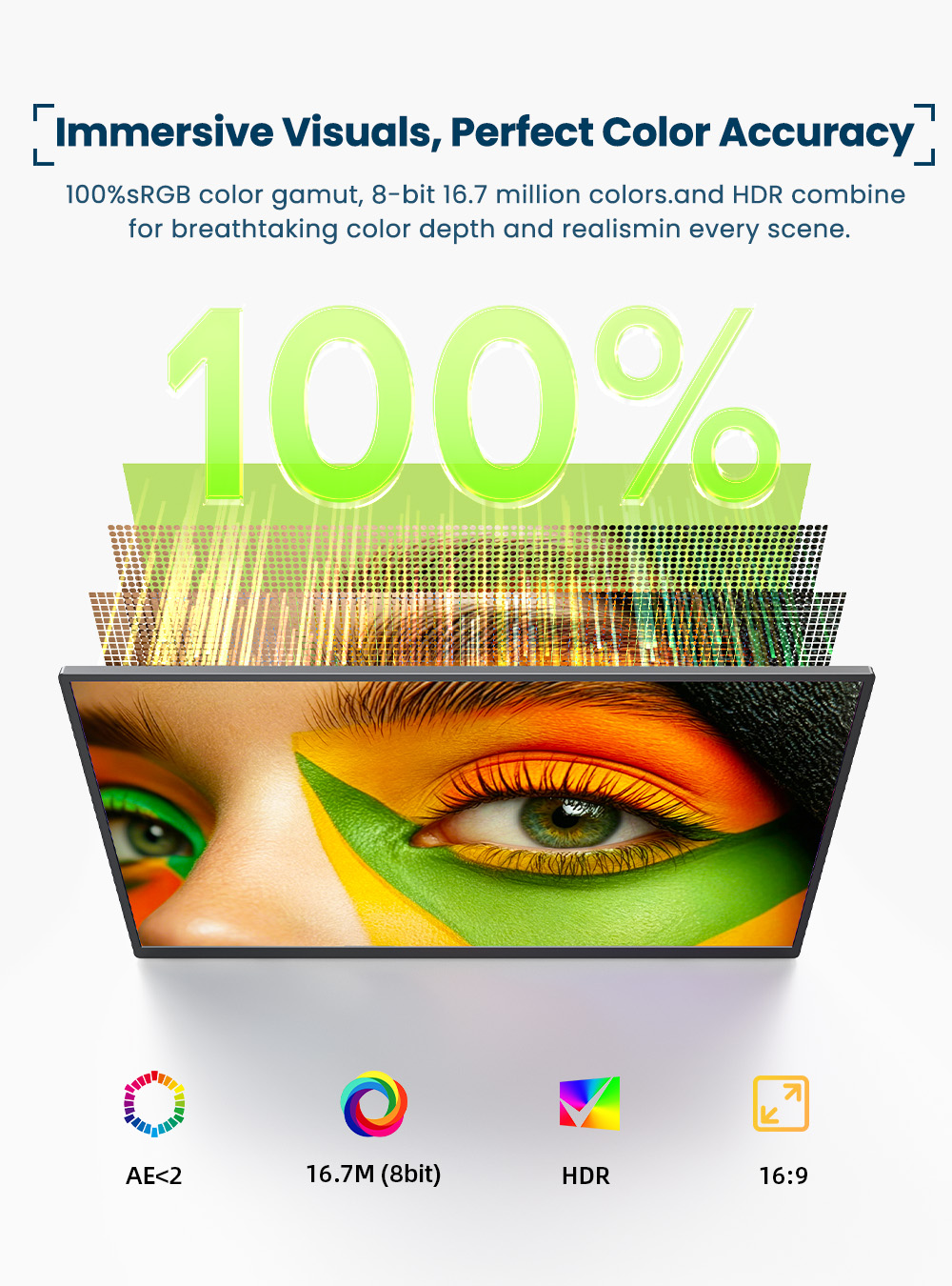 EVICIV 4K Portable Monitor 10- - Pc Gaming Video 评论和价格