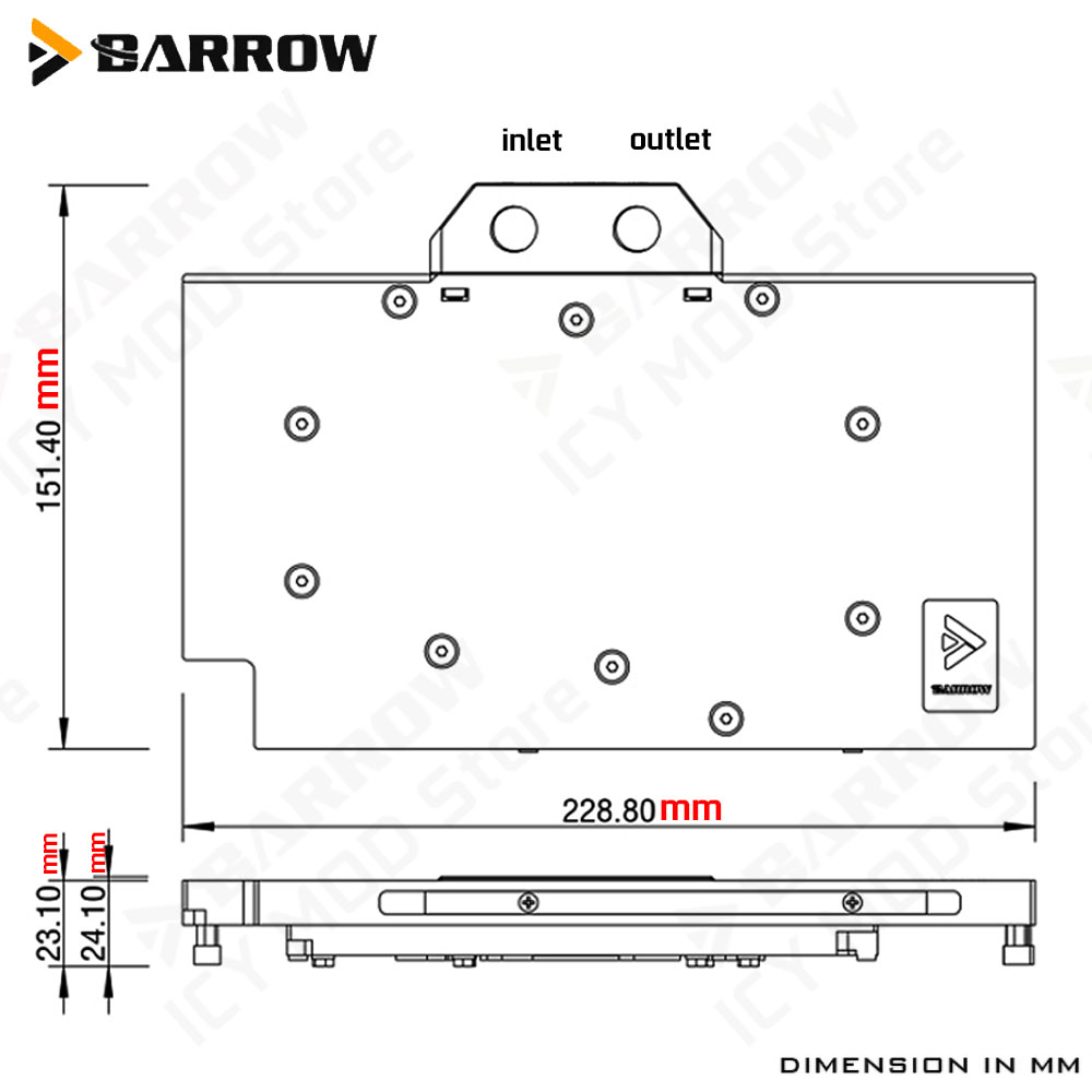 Barrow Display Card Water Cool - Pc Gaming Asus 评论和价格